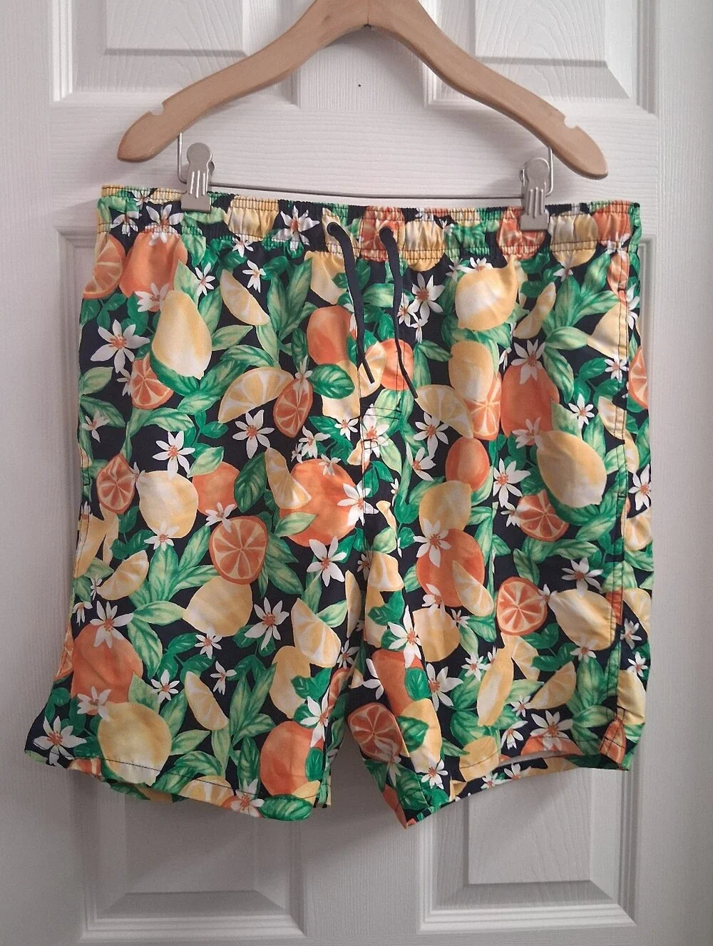 Old Navy Mens Fruit Print Swim Trunks Large